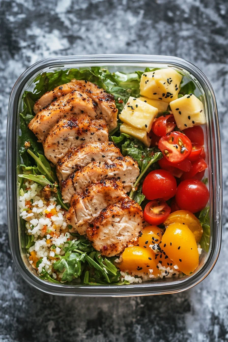 High Protein Jennifer Aniston Salad (Meal Prep Friendly!)