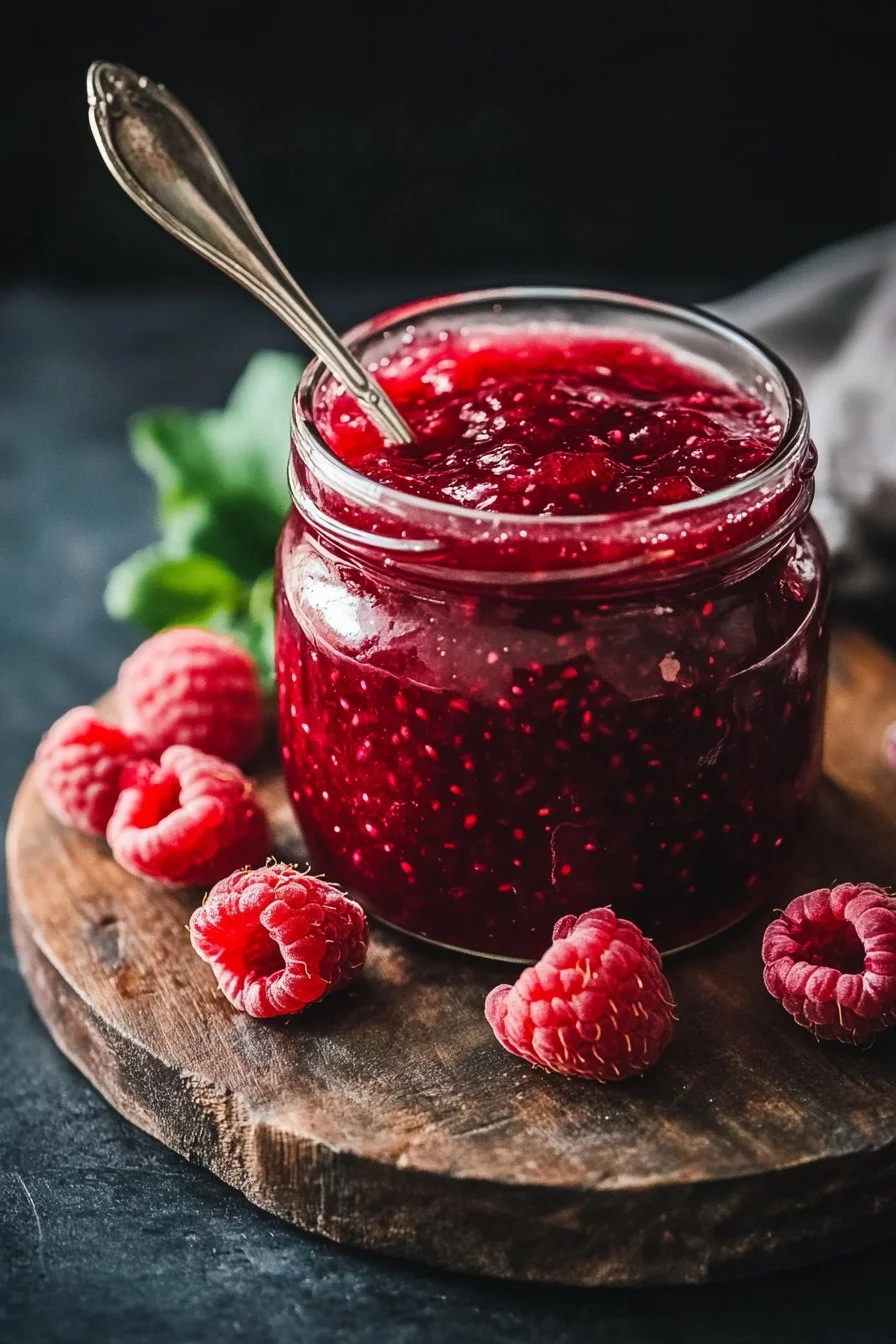Homemade Raspberry Rhubarb Jam