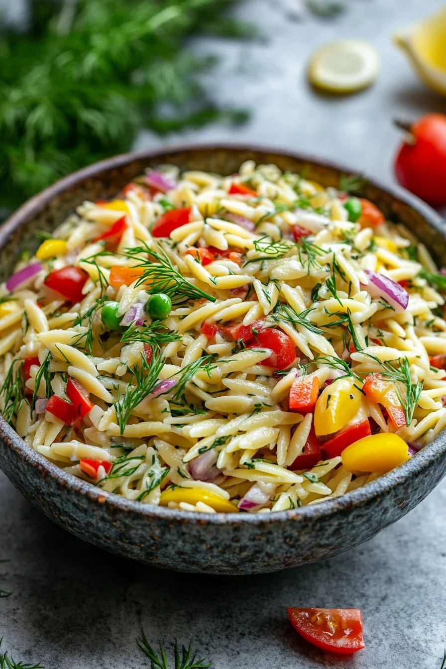 Lemon Dill Orzo Salad