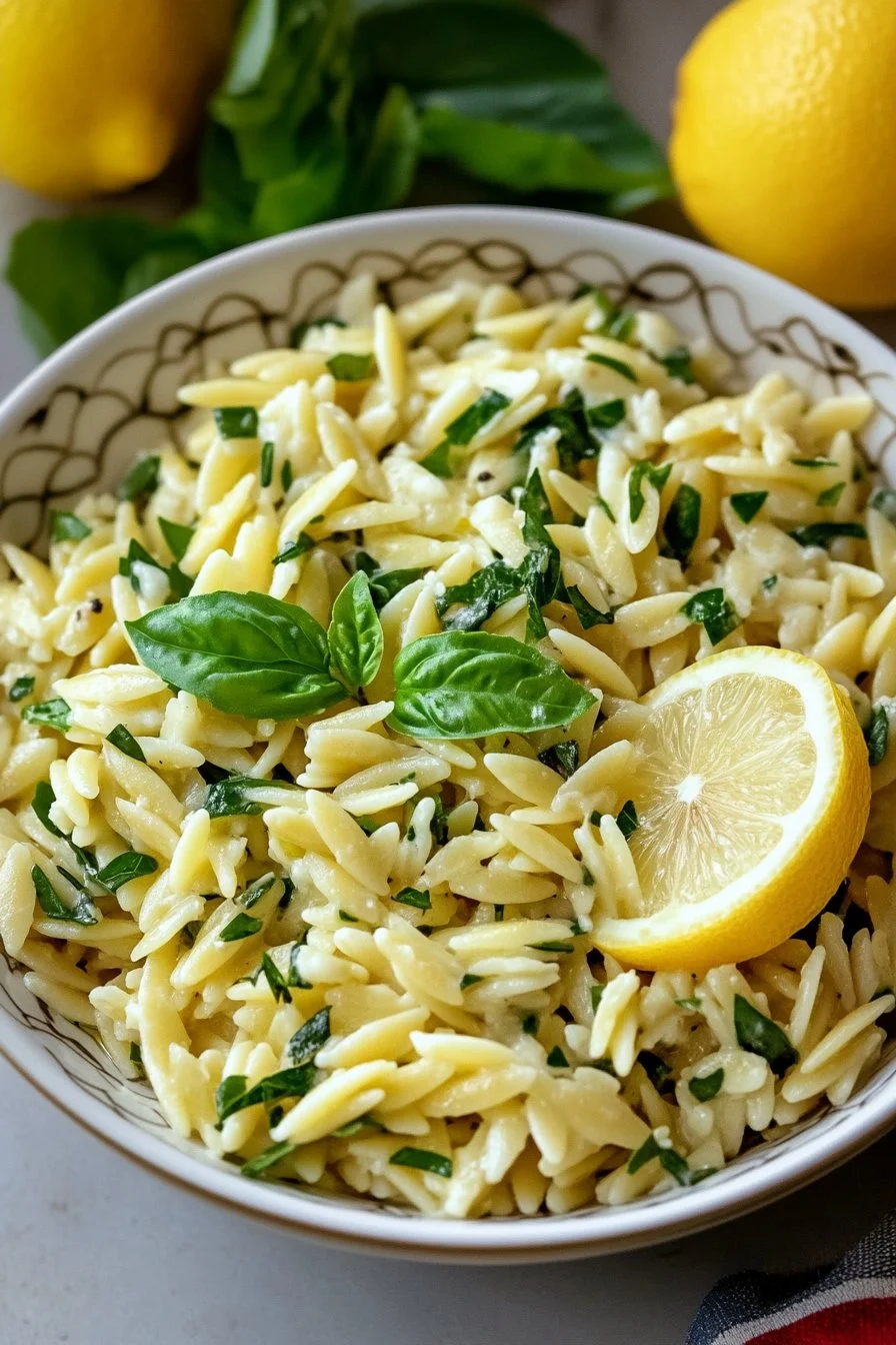 Lemon Herb Orzo Salad