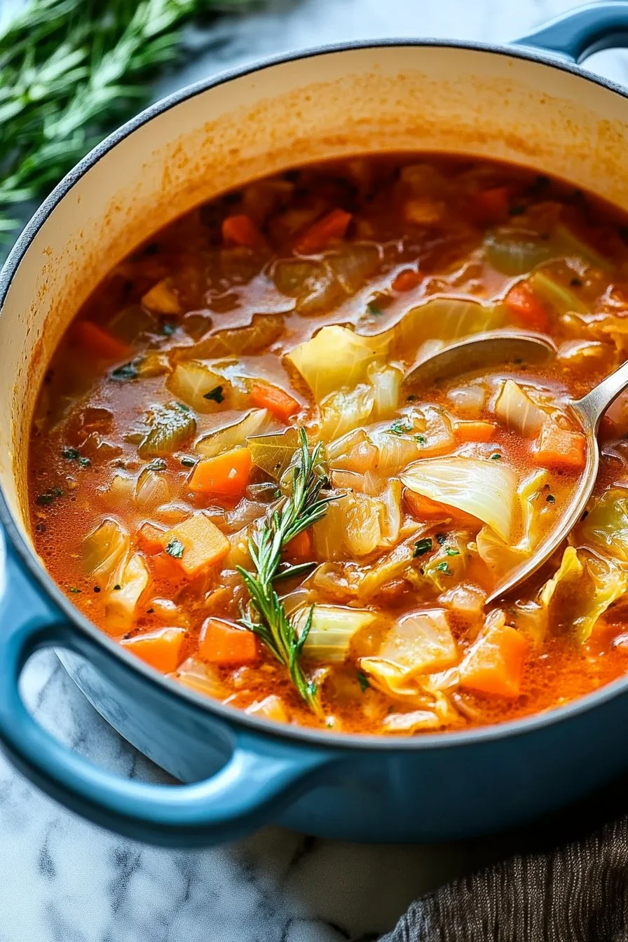 Low Calorie Cabbage Fat Burning Soup