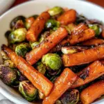 Paleo Maple Glazed Carrots and Brussels Sprouts