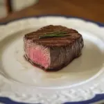 Perfect medium rare steak 🥩(The KitchenAPP)