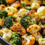 Perfectly Roasted Broccoli and Cauliflower