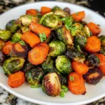 Roasted Brussels Sprouts and Carrots