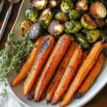 Roasted Carrots and Brussels Sprouts