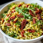 Sun Dried Tomato Orzo Pesto Salad
