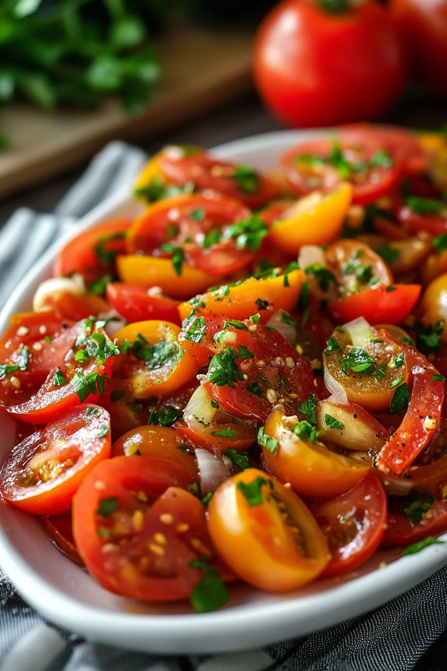 Tomato Garlic Salad
