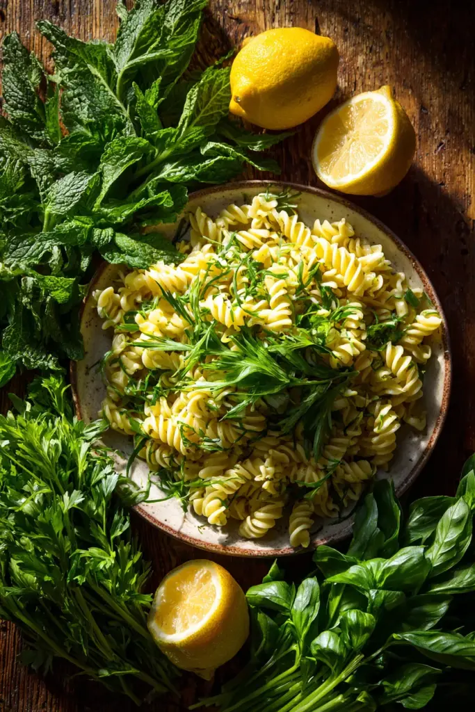 The Complete Guide to Pasta and Orzo Salads 16 Lemon Herb Pasta Salad