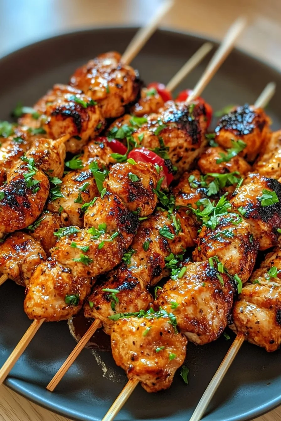 Bang Bang Chicken Skewers