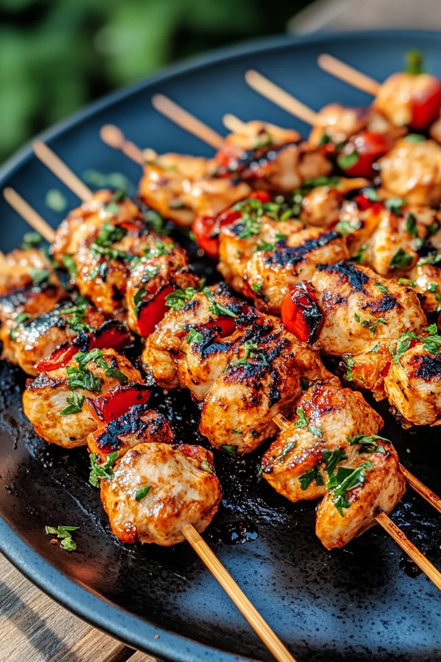 Bang Bang Chicken Skewers
