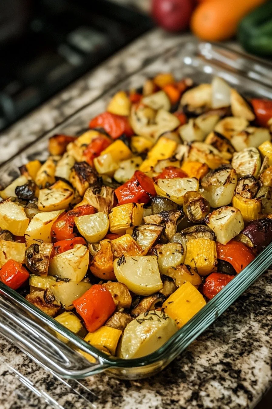Cheesy Marry Me Roasted Vegetable Medley