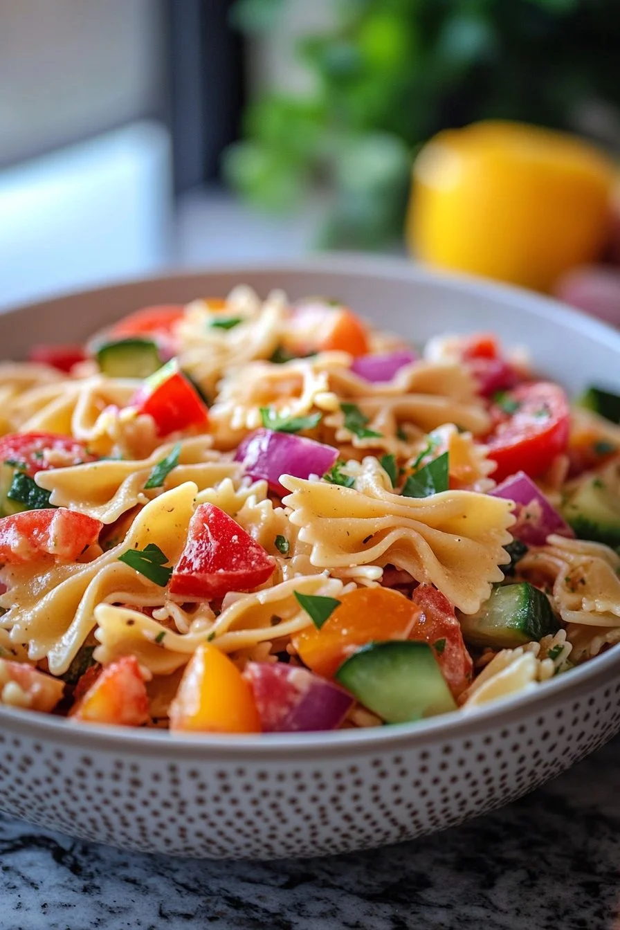 Colorful Bow Tie Pasta Salad