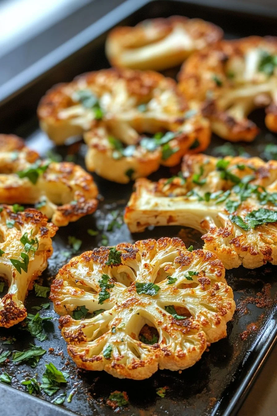 Crispy Baked Cauliflower Steaks