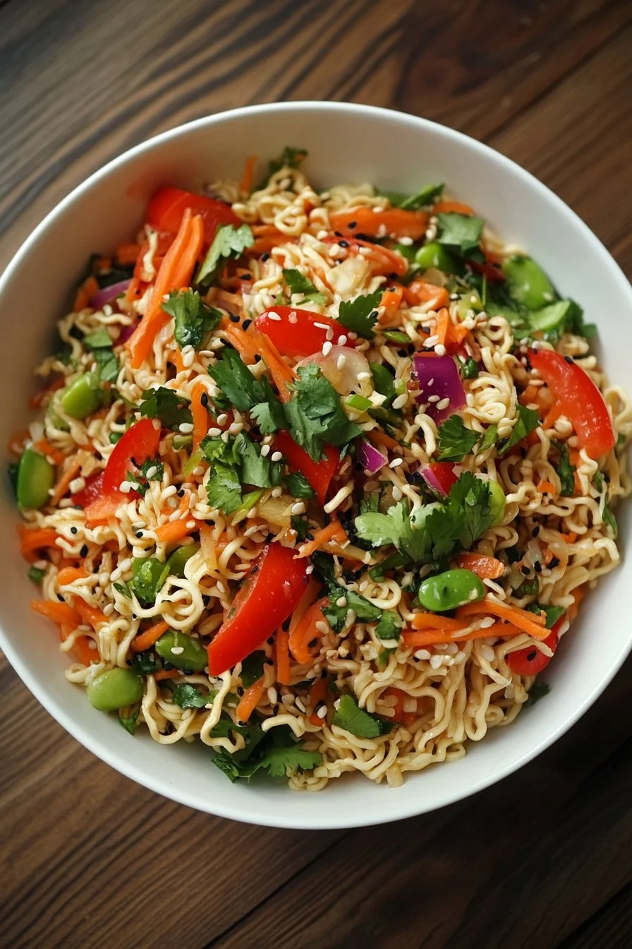 Crunchy Asian Ramen Noodle Salad