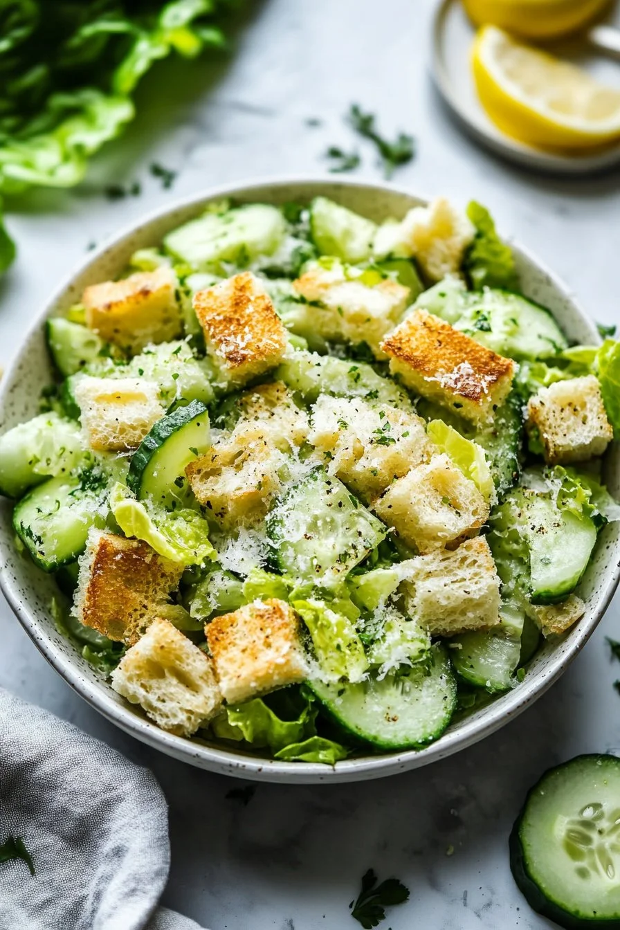 Cucumber Caesar Salad: A Refreshing Twist on a Classic