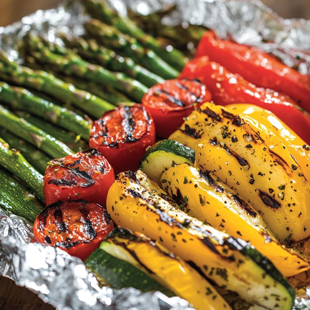 Flavorful Grilled Veggies in Foil