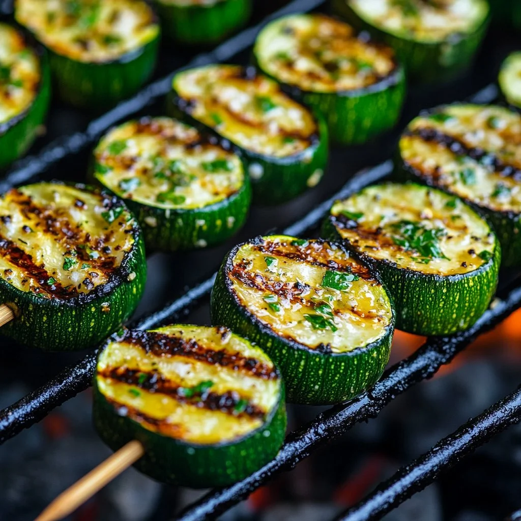 Garlic Butter Zucchini Skewers