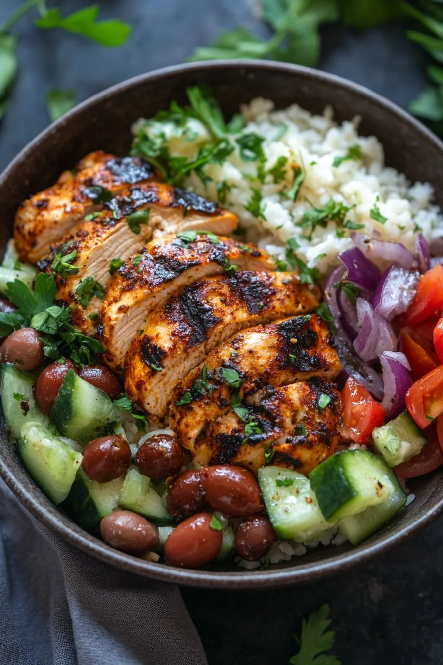 Greek Chicken Bowls