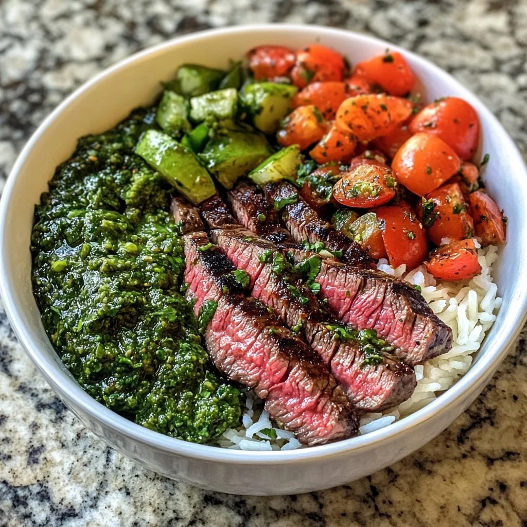 Grilled Chimichurri Steak Bowls