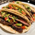 Grilled Steak Tacos with Avocado Salsa