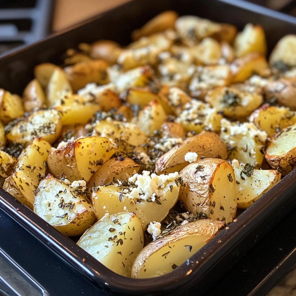 Healthy Baked Feta Potatoes