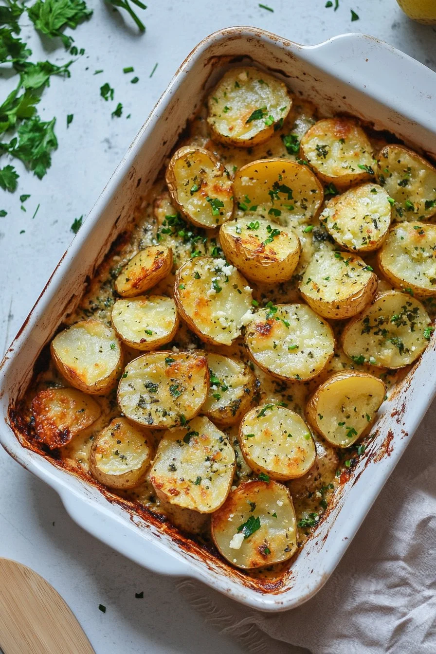 Healthy Baked Feta Potatoes: Easy Potatoes