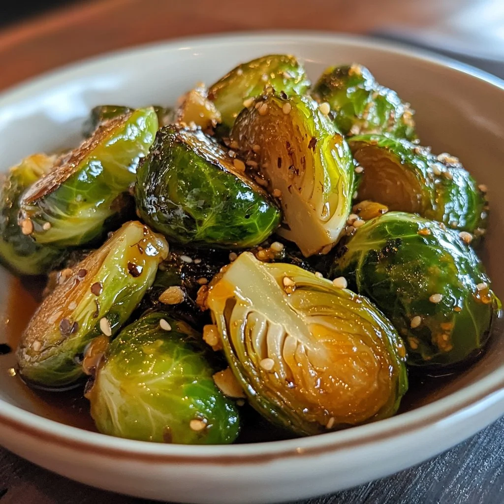 Honey Sriracha Brussels Sprouts