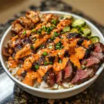 Irresistibly Easy Korean BBQ Steak Rice Bowls with Spicy Cream Sauce