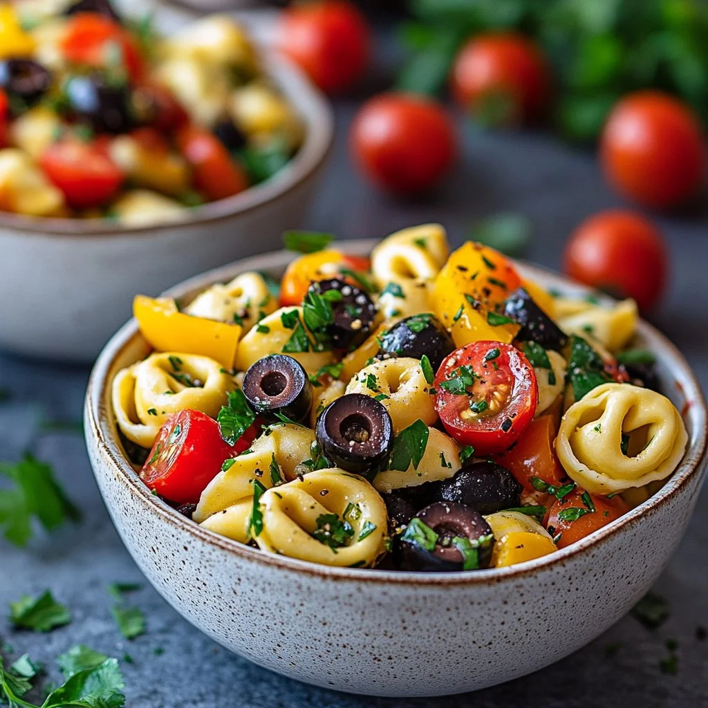 Italian Pasta Salad with Cheesy Tortellini