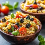 Lemon Herb Mediterranean Pasta Salad
