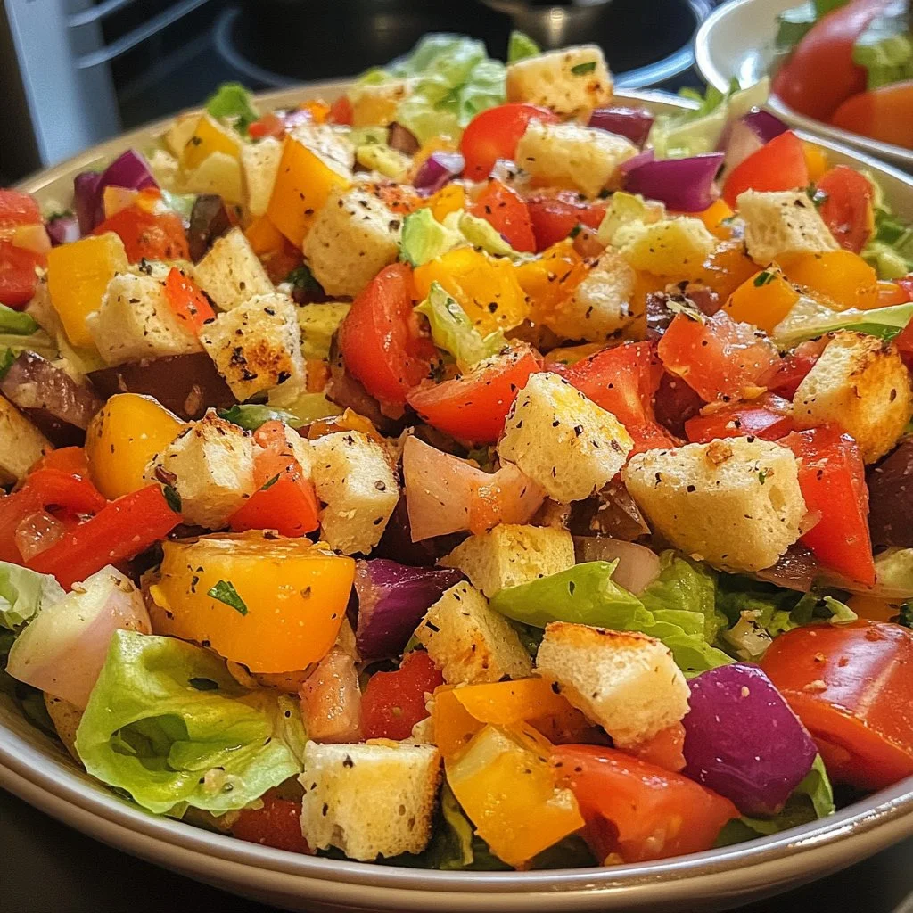 Massive Classic Italian Salad with fresh ingredients and vibrant colors.