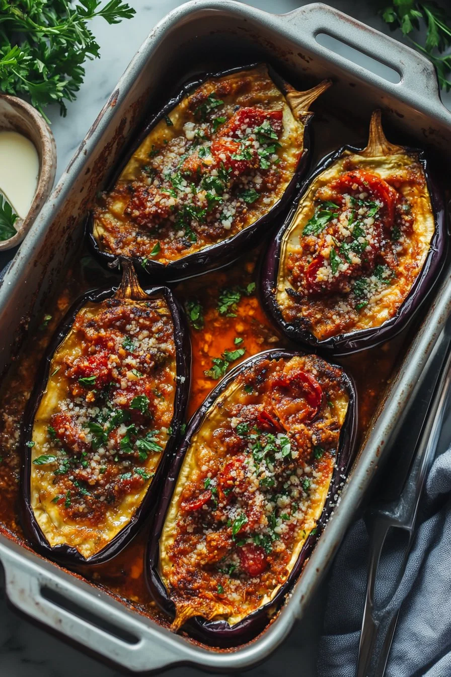 Mediterranean Roasted Eggplant