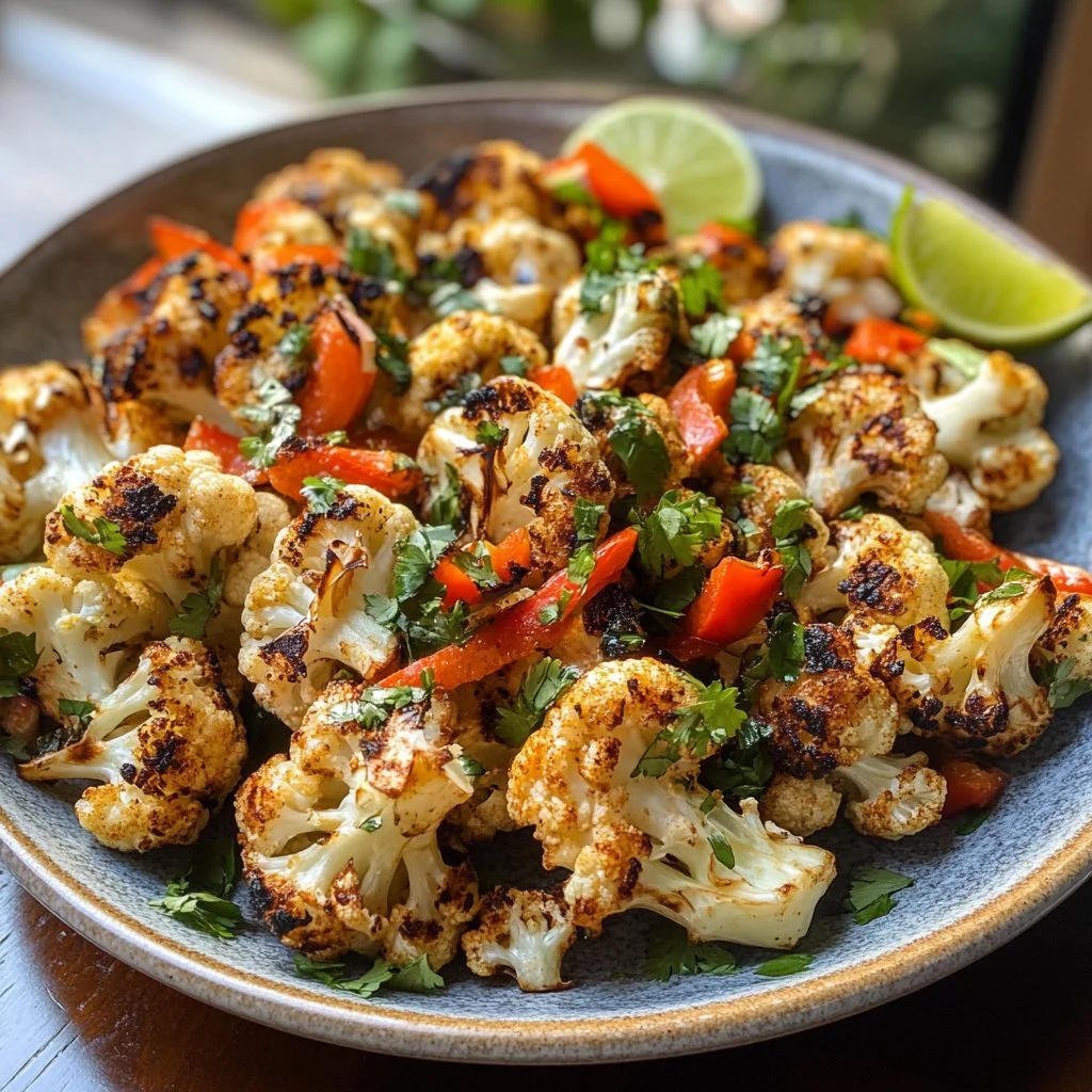 Mexican Street Style Grilled Cauliflower