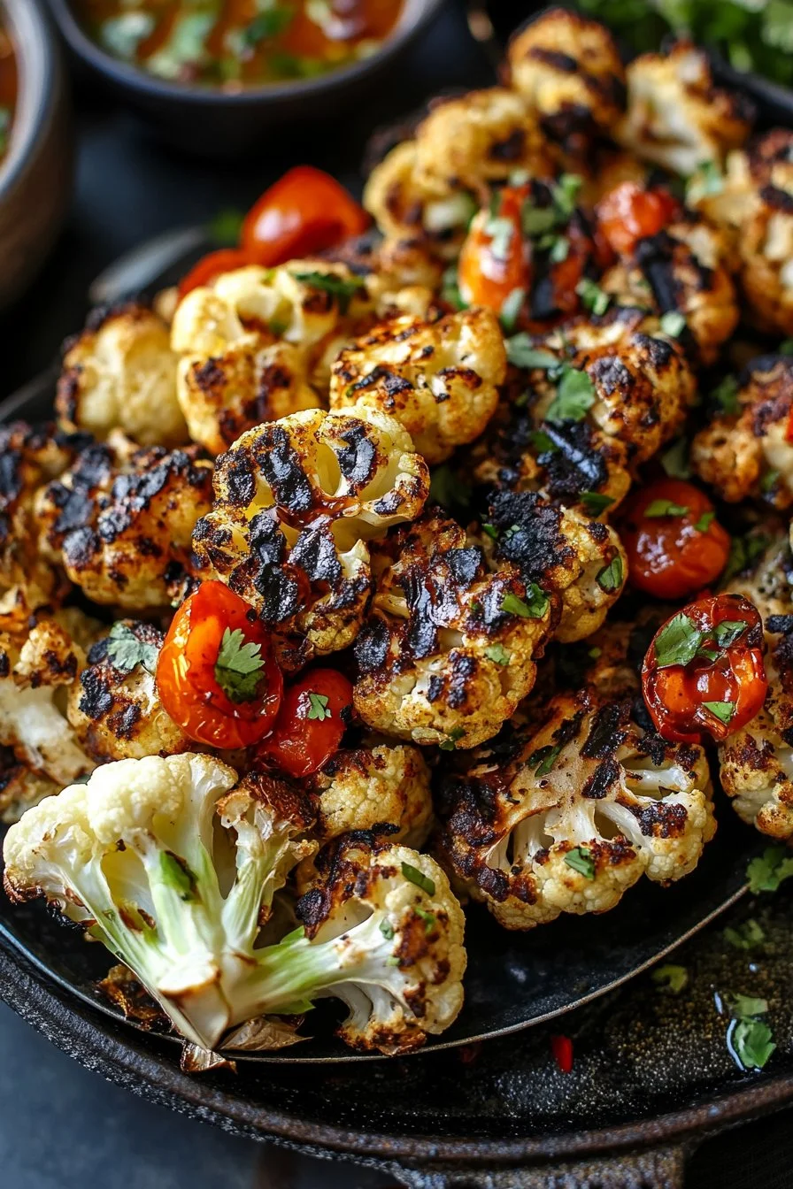 Mexican Street Style Grilled Cauliflower