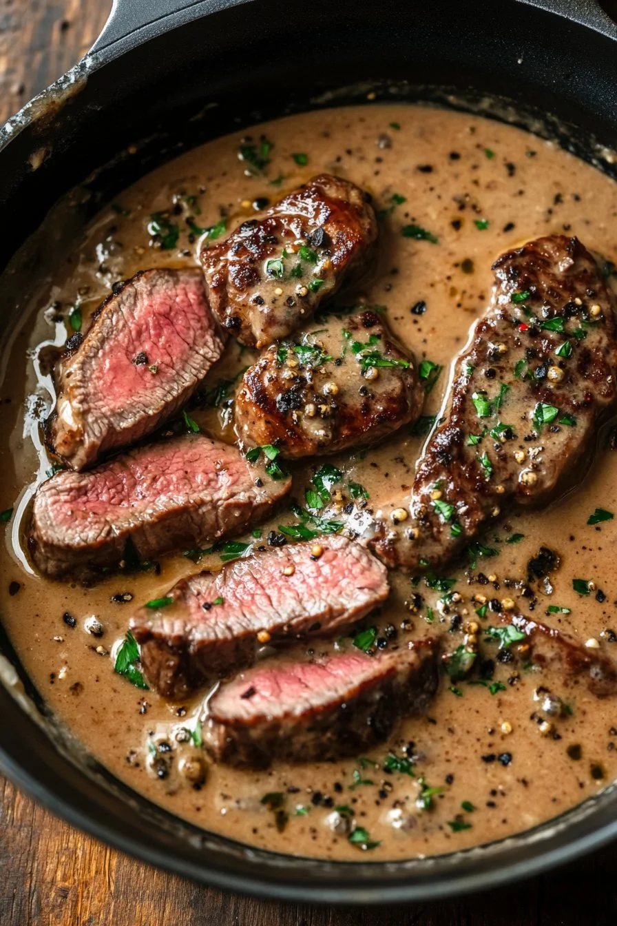 Peppercorn Sauce Recipe for Steak, Chicken, or Pasta
