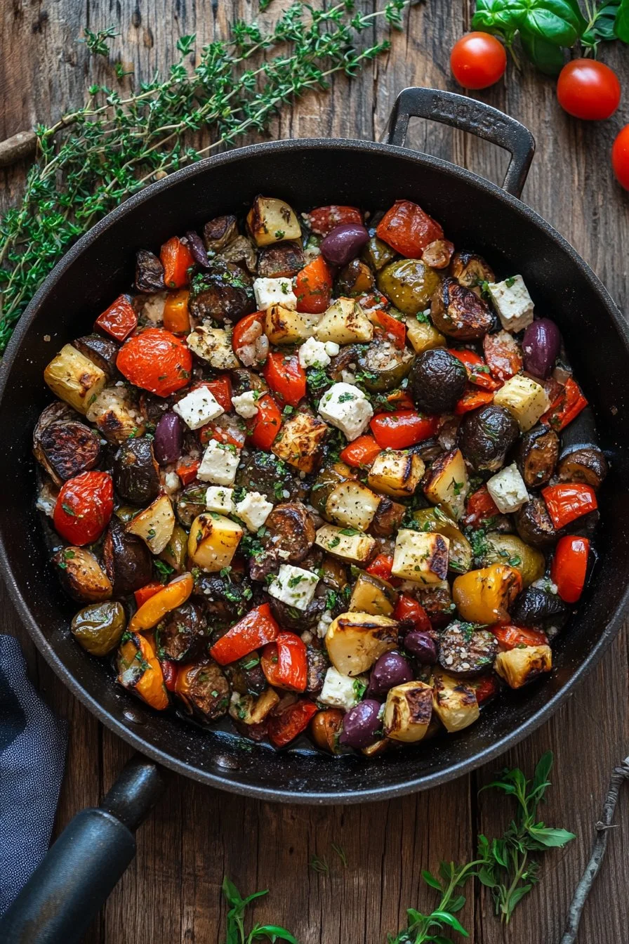 Quick and Easy One-Pan Greek Vegetables