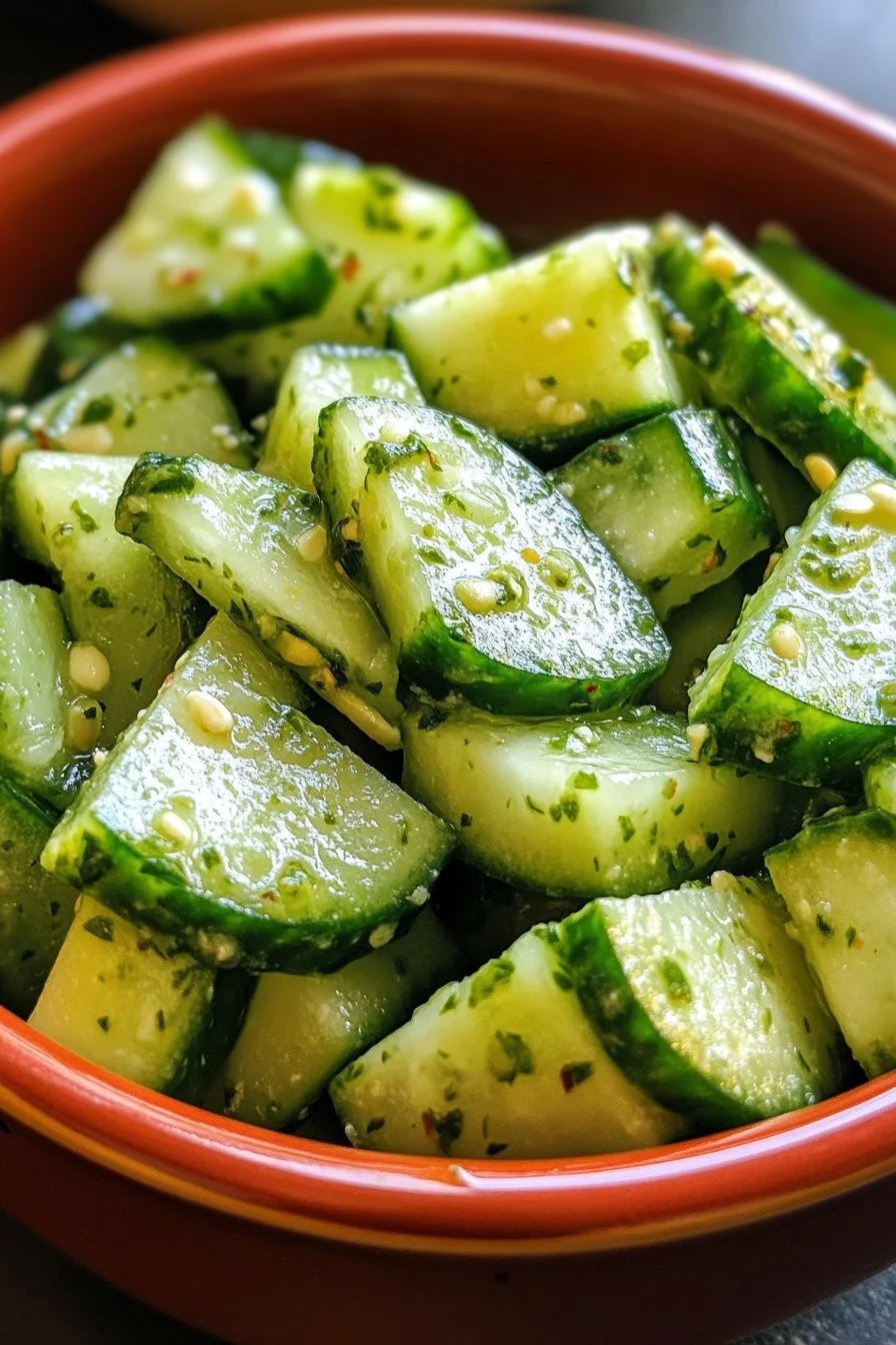 Quick Italian Cucumber Salad