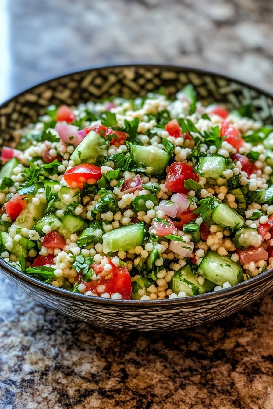 Refreshing Cucumber Couscous Salad