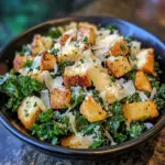 Roasted Garlic & Kale Caesar Salad