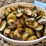 Sautéed Zucchini, Mushrooms, and Onions