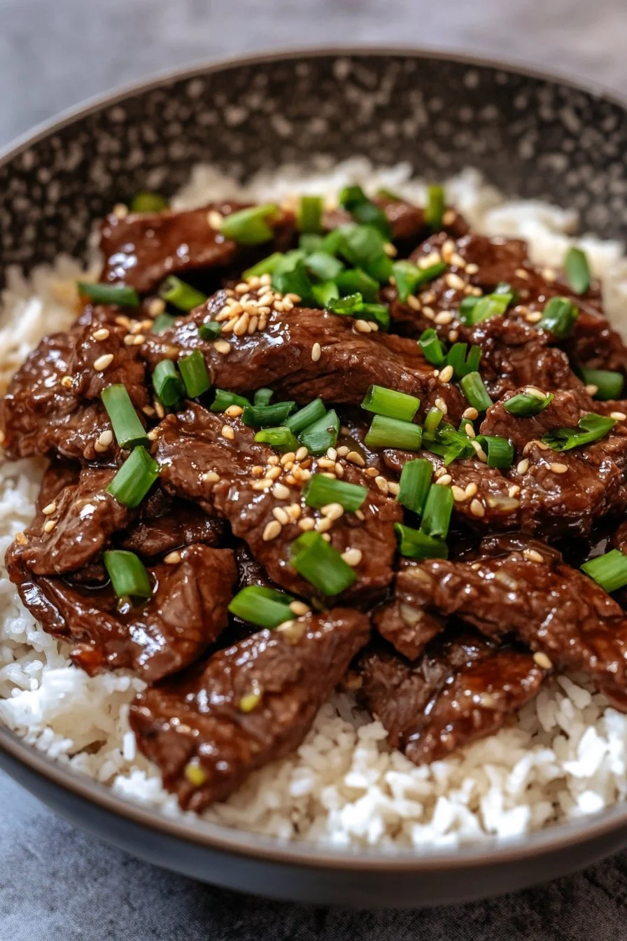 Slow Cooker Mongolian Beef