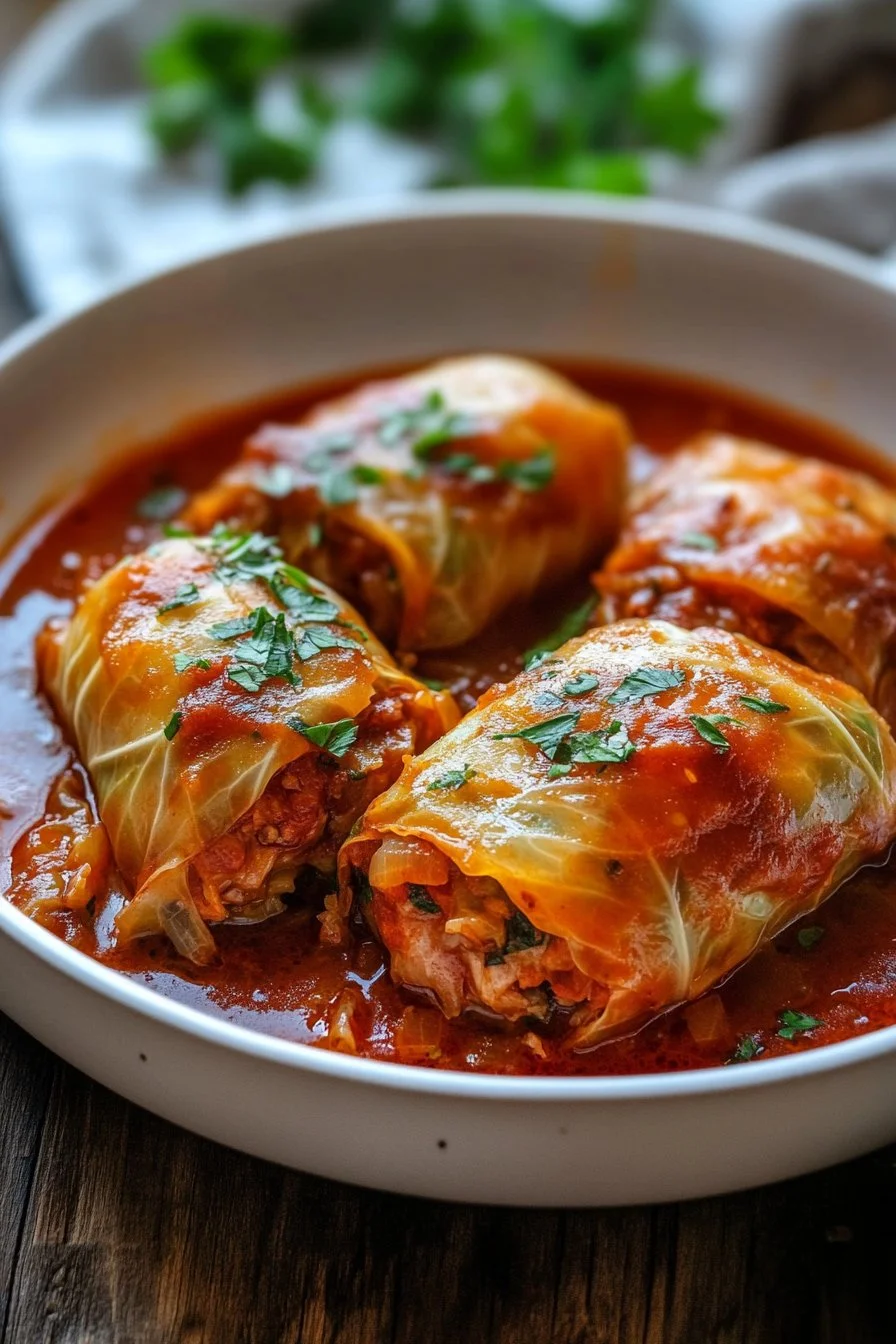 Slow Cooker Unstuffed Cabbage Rolls