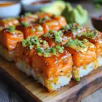 Spicy Salmon Sushi Bake