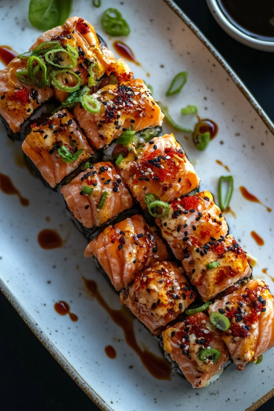 Spicy Salmon Sushi Bake Recipe