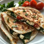 Spinach and Feta Quesadillas