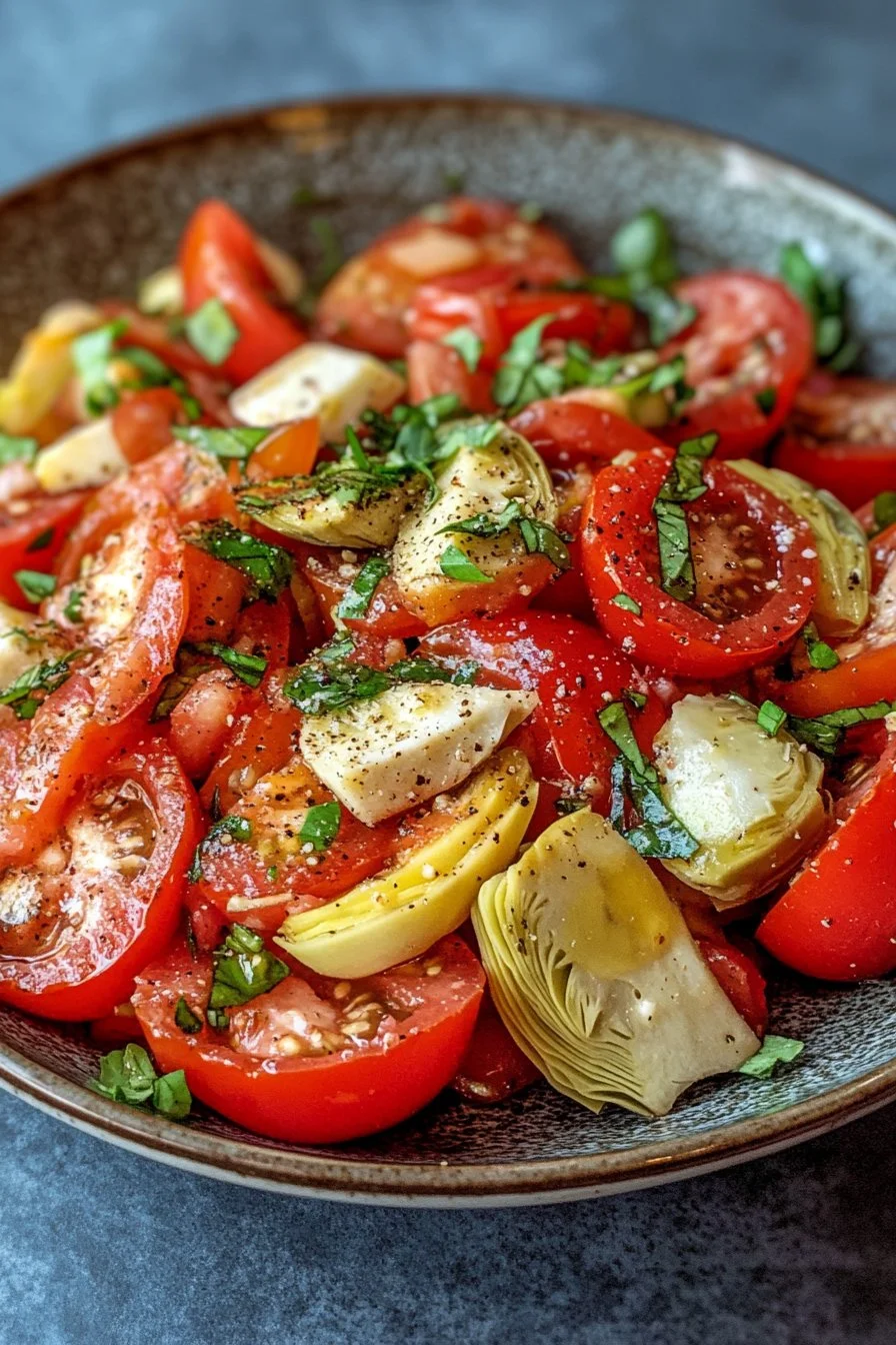 Tuscan Artichoke Tomato Salad