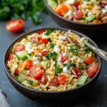 Zesty Lemon Orzo Pasta Salad