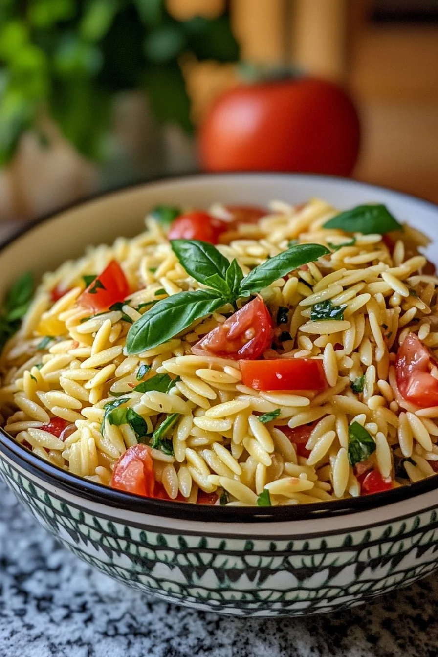 Zesty Lemon Orzo Pasta Salad