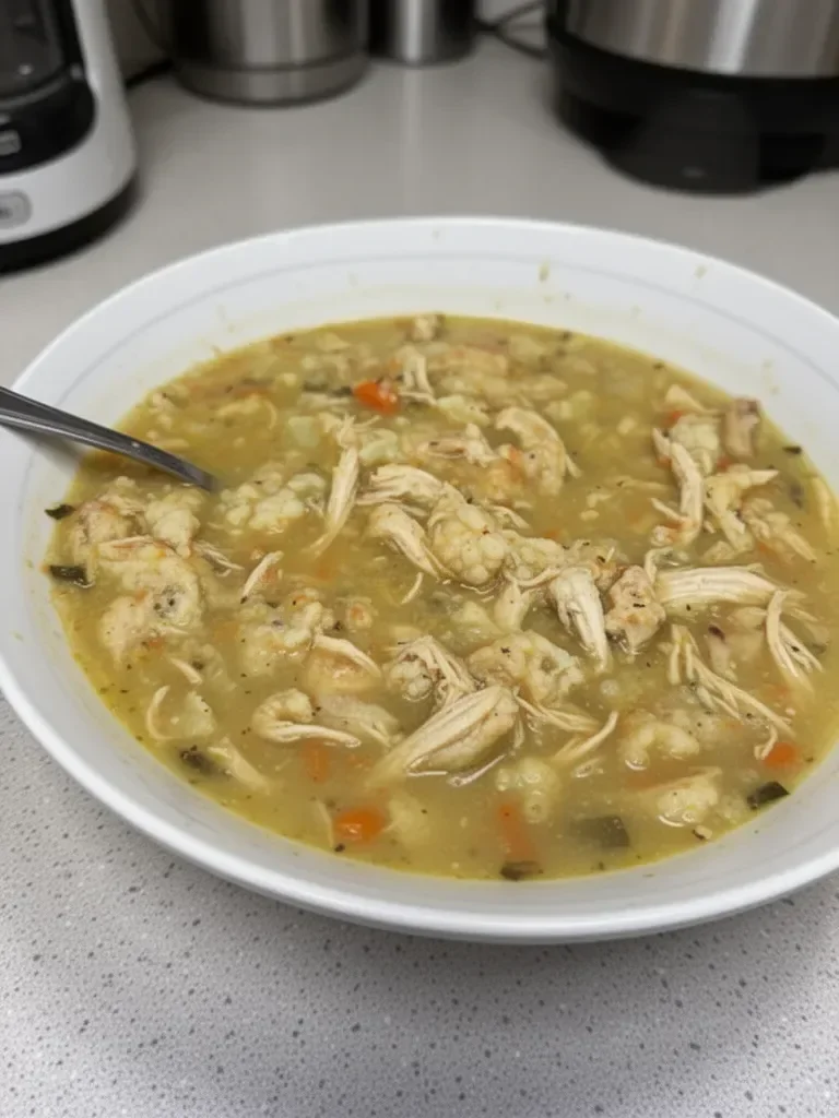 30-Minute Anti-Inflammatory Cauliflower Chicken Soup Recipe